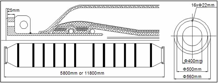 Drawing for DN400 Dredging Self Floating Rubber Hose.jpg